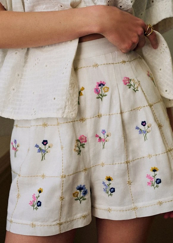 Short Nicolo - Broderie Herbier