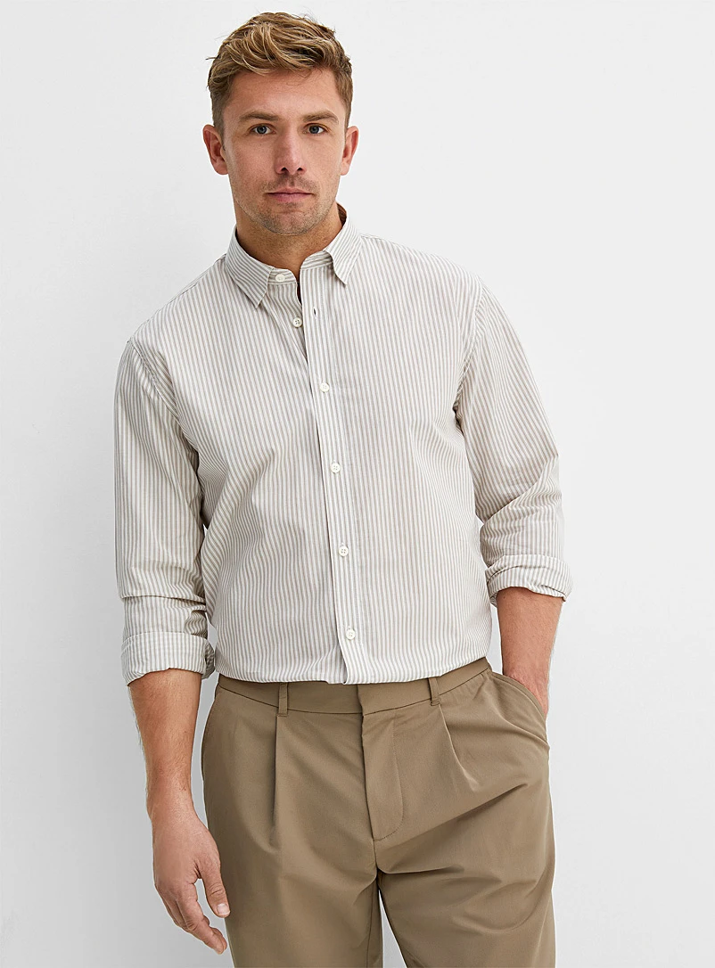La chemise rayures naturelles