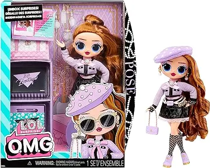 L.O.L. Surprise O.M.G. Poupée Mannequin - POSE - Comprend une Poupée, Plusieurs Surprises et de Fabuleux Accessoires - Idéal pour les Enfants de 4 ans et plus