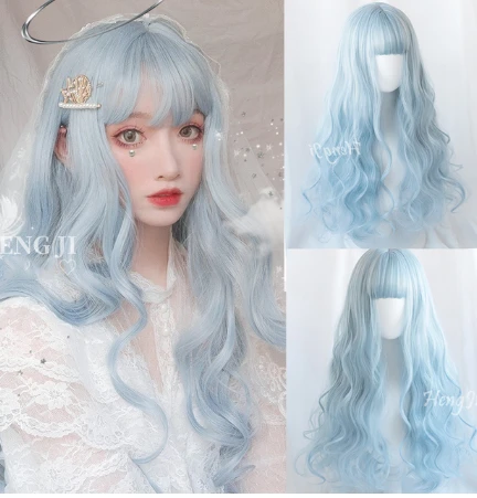 Pastel Blue wig