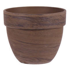 Pot rond Levante en terre cuite, basalt Ø 35 x H. 29 cm