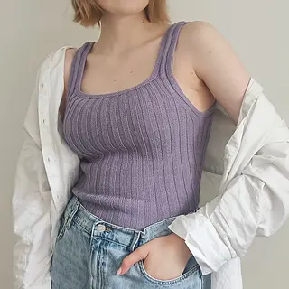 Square Neck Camisole pattern by Helene Beba
