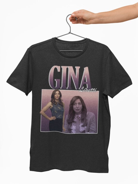 Gina Linetti T Shirt Brooklyn Nine-Nine Chelsea Peretti Rosa Diaz vintage Custom Print Unisexe Hommage T-Shirt Tee Style Esthétique Hommes Femme