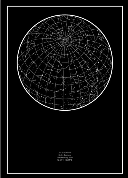 Birth Star Map / Mapa constelación de nacimiento