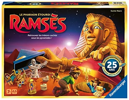 Ravensburger - Ramsès - Jeu de société Famille et Enfant - 1 à 5 Joueurs dès 7 Ans - Édition limitée - 25ème Anniversaire - 27329 - Mixte - Version française