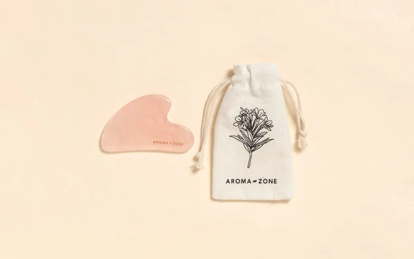 Gua Sha visage quartz rose