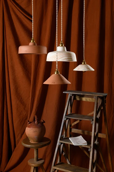 Constellation Terre cuite et Terre mêlée mat - 4 luminaires