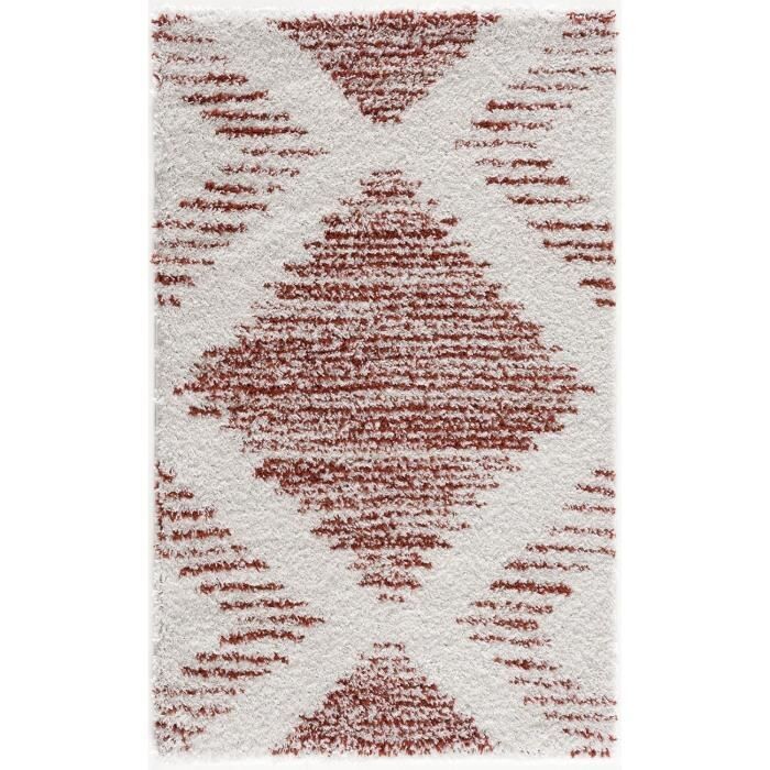NAZAR Tapis de salon Shaggy longues mèches style B