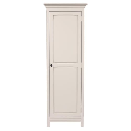 Armoire bonnetière 1 porte en pin gris clair LÉANDRE | Maisons du Monde