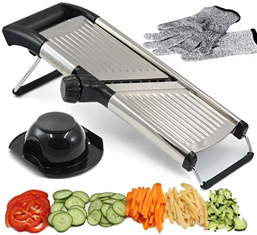 Chef’s Inspirations Mandoline réglable La meilleure mandoline pour couper vos aliments, fruits et légumes