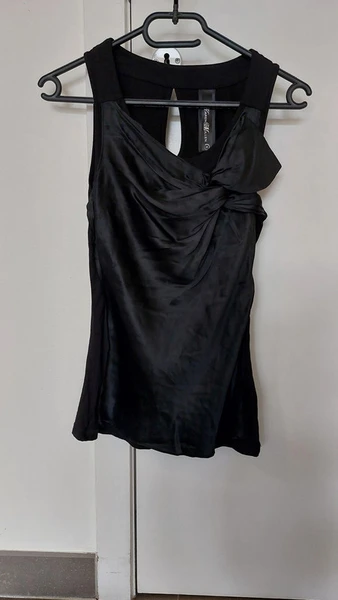 Zwart elegant topje met zijde - Karen Millen