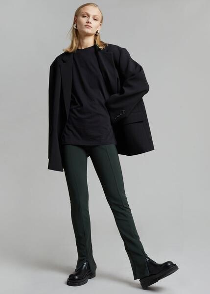 Reya Flare Legging - Forest Green