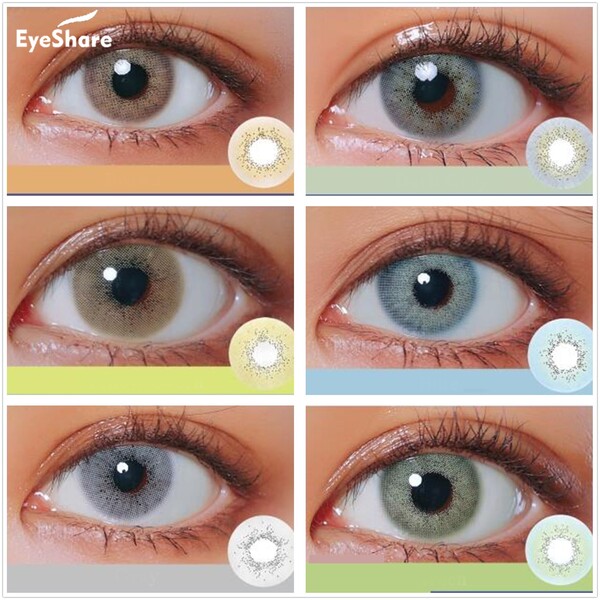 Oculaire 1 paire Bitas couleur océan belle élève lentilles de Contact cosmétique lentille de Contact couleur des yeux (2 pièces) | AliExpress