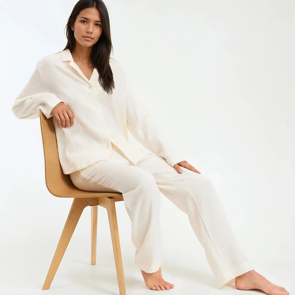 Pyjama en gaze de coton, Signature MARGOT