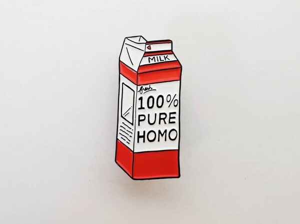 Broche de lait Homo-épingles de revers en émail LGBT, épingle Gay, épingle d'émail de Queer, épingle de fierté, broche d'insigne de broche de Queer