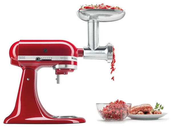 HACHOIR À VIANDE AVEC POUSSOIR À SAUCISSE - SET D’ACCESSOIRES