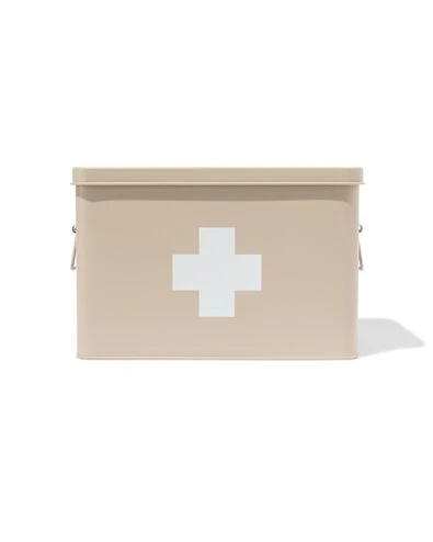 boîte à pharmacie sable mat 18x31.5x21