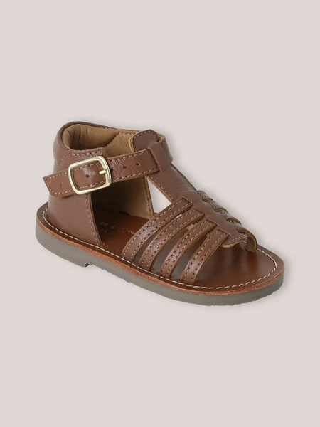 Sandales en cuir vernis Bébé