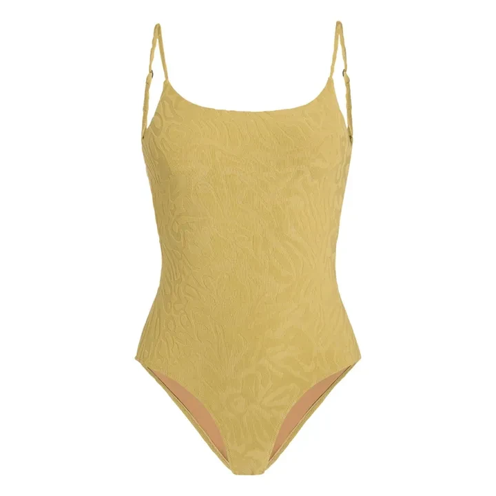 Maillot de Bain Tropi Brisa Texturé | Jaune vert
