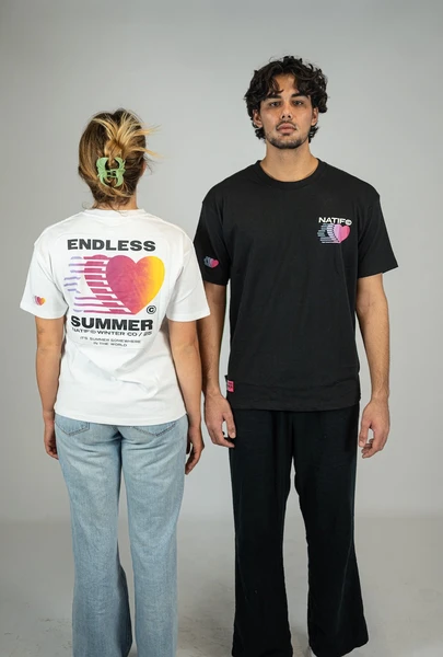 T-shirt noir Endless Summer coton