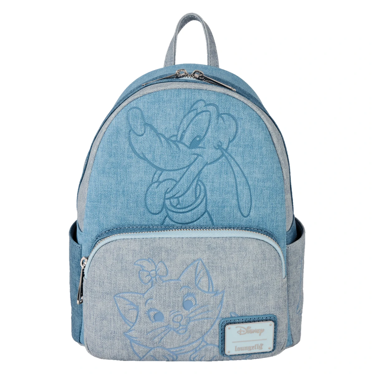 DISNEY DOGS AND CATS FAUX DENIM MINI BACKPACK