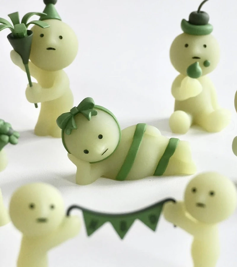 Figurine Smiski Birthday 🎂 Série Fluorescente