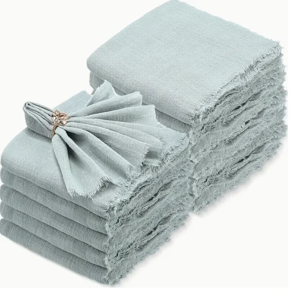 48pcs napkins noël élégants en tissu napkins en gaze - Temu France
