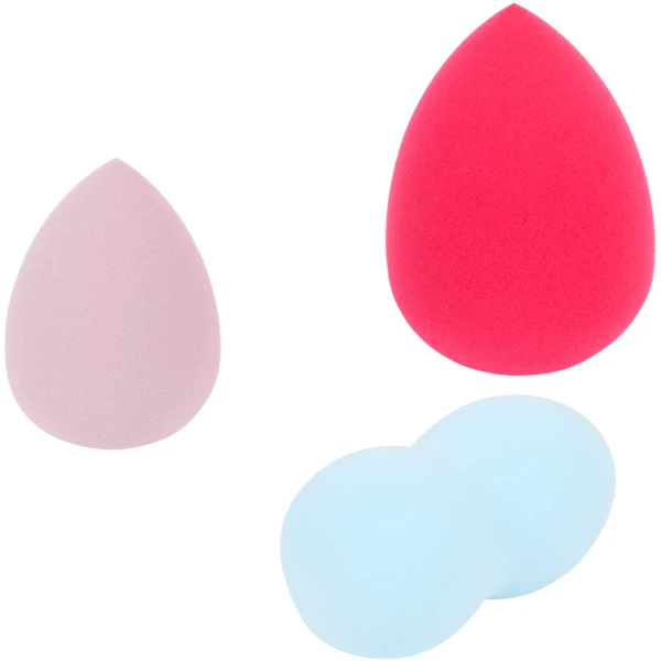 Éponges à maquillage pour appliquer la crème solaire