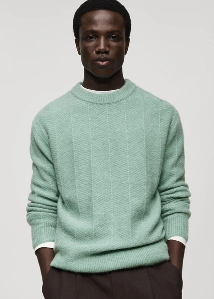 Pull-over maille structure - Homme | MANGO France métropolitaine