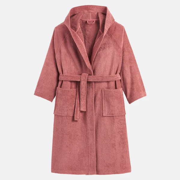 Peignoir capuche éponge bouclette 450 g/m2, Haxel