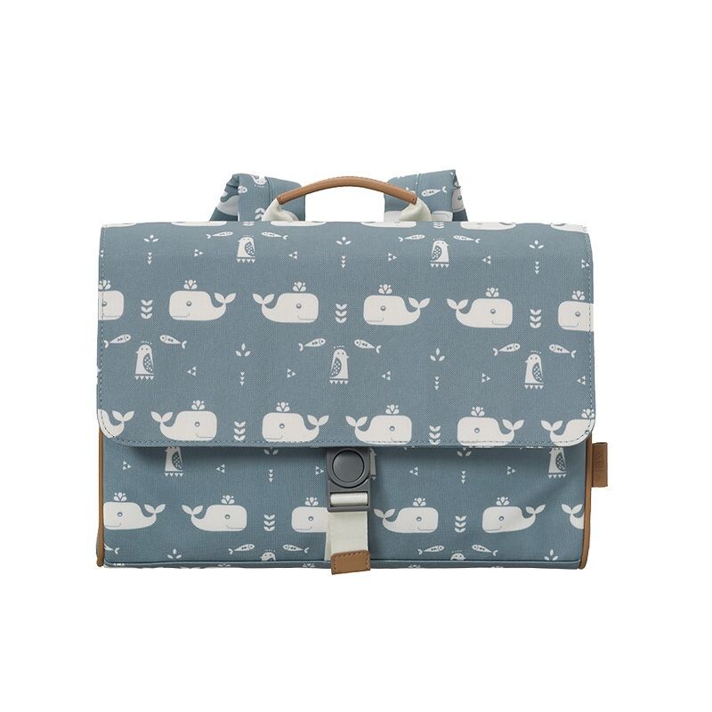 Cartable Baleine Fresk - Yellow Flamingo