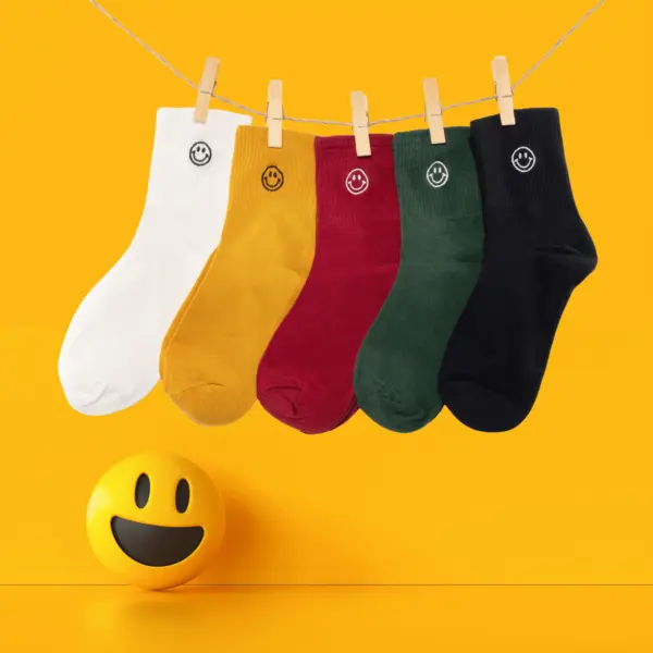 Coffret Chaussettes Smiley (Lot x5) - SockUp