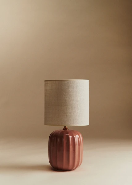 Lampe Traviata petit modèle - Blush - Abat-jour Dolce jute