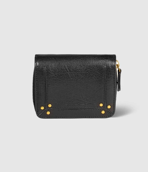 Porte-monnaie André Cuir Noir