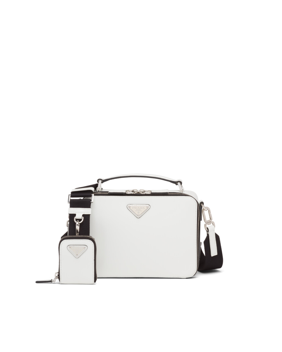 Sac Prada Brique en cuir brossé