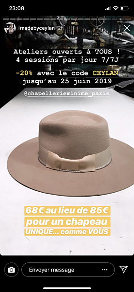 atelier confection chapeau