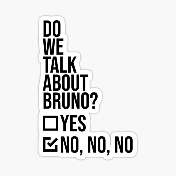 Parlons-nous de Bruno ? | Sticker
