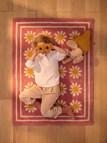 Tapis Marguerite Bleuu Studio X Cyrillus