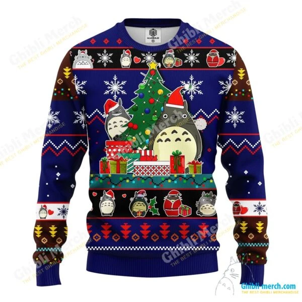 Totoro Ugly Christmas Sweater - Ghibli Merch Store - Official Studio Ghibli Merchandise