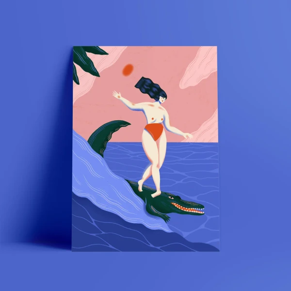 Surfing Crocodile — CLARA SUPER DUPER
