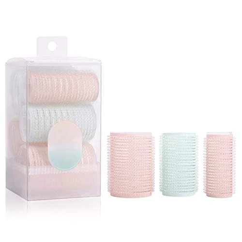 Uymaty 6PCS Self Grip Hair Rollers Set avec 3 tailles, salon de coiffure Curlers DIY Curling Outil Curls et coiffage des cheveux longs,des cheveux courts et des franges (L,M,S)