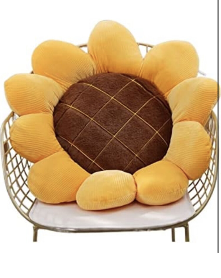 Davishao 40/50/70cm Sunflower Filled Plant Soft Plush Cushion Pillow Sofa Chair Indoor Flooring (Color : 1, Height : 40cm)