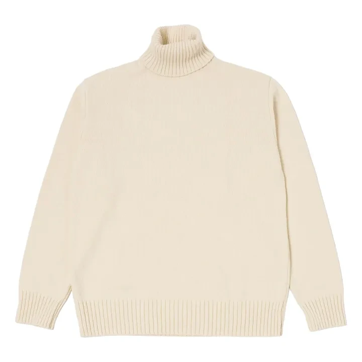 Pull Col Roulé | Ecru