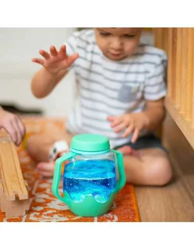 Bocal de jeu sensoriel vert - Glo Pals