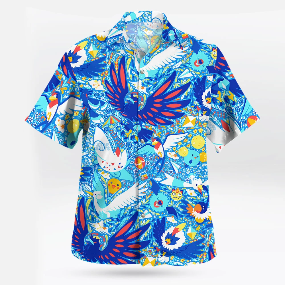 Bird Pokemon Hawaiian Shirt Tropical Breeze Edition