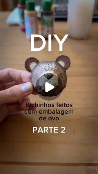 Estúdio 812 - Por Carol Grillo on Instagram: "Parte 2 do DIY dos bichinhos feitos com embalagem de ovo!Fiz esses quatro por enquanto, mas dá pra fazer vaaarios!Super fácil e gostosinho de fazer e da pra fazer com as crianças maiorzinhas!😍Gostaram da ideia?#diy #diyfestainfantil #embalagemdeovo #tintaacrilica #facavocemesmo #festafloresta"