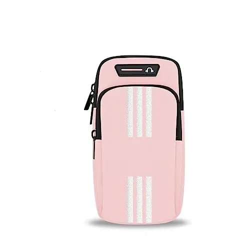 Pochette téléphone pour Le Sport, Brassard de Course à Pied pour Téléphone Portable,Brassard, Sac de Sport, Brassard pour téléphone Portable, Sac de Jogging, Brassard de Sport (Rose)