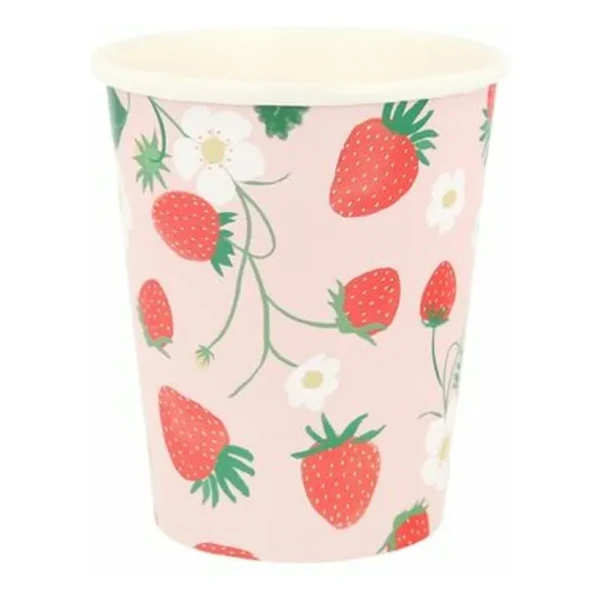 Gobelets Fraise - Set de 8