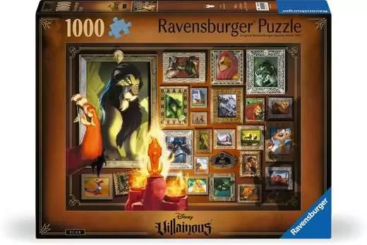 Puzzle 1000 pièces - Scar (Collection Disney Villainous)