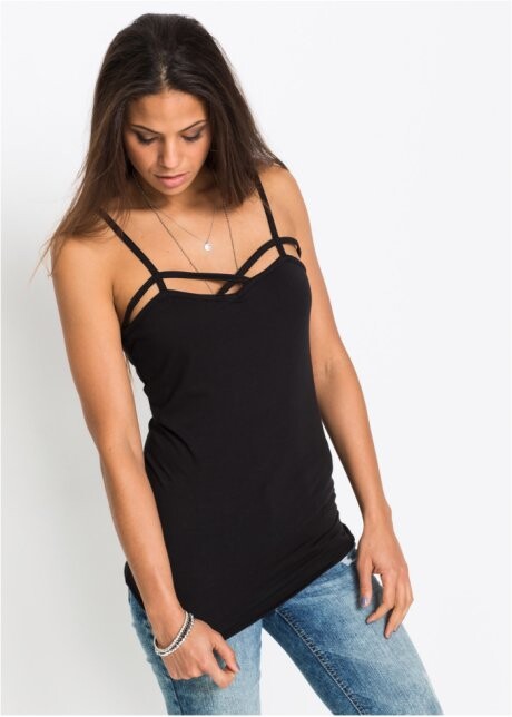 Lot de 2 tops noir/blanc